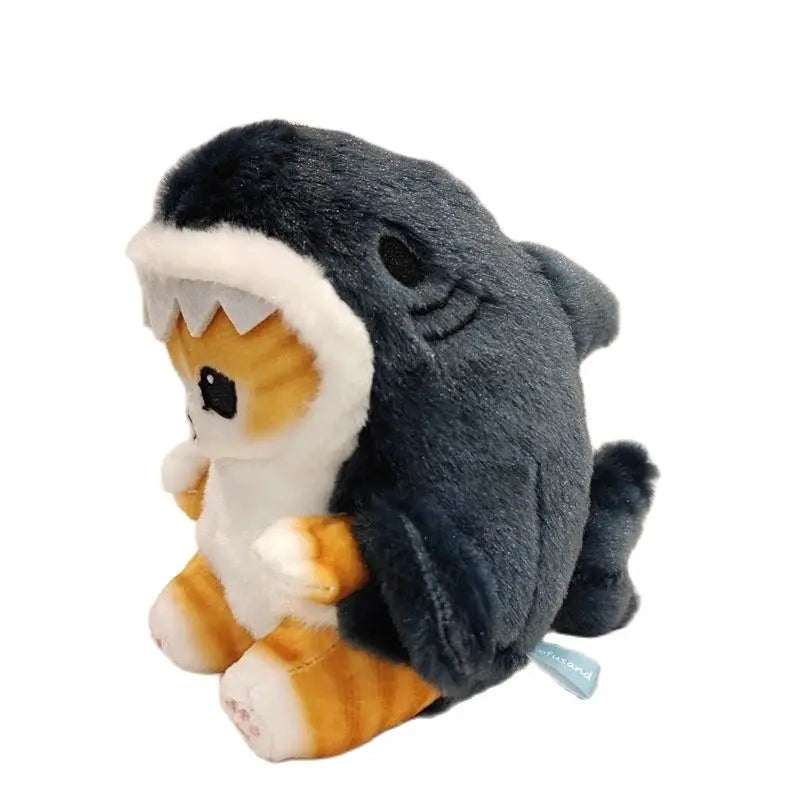 Cute Shark Cat Fried Cat Plush Doll Pendant Doll Beautiful Room Car Bag Decoration Pendant Holiday Gift Kid Kawaii Plushies Toy