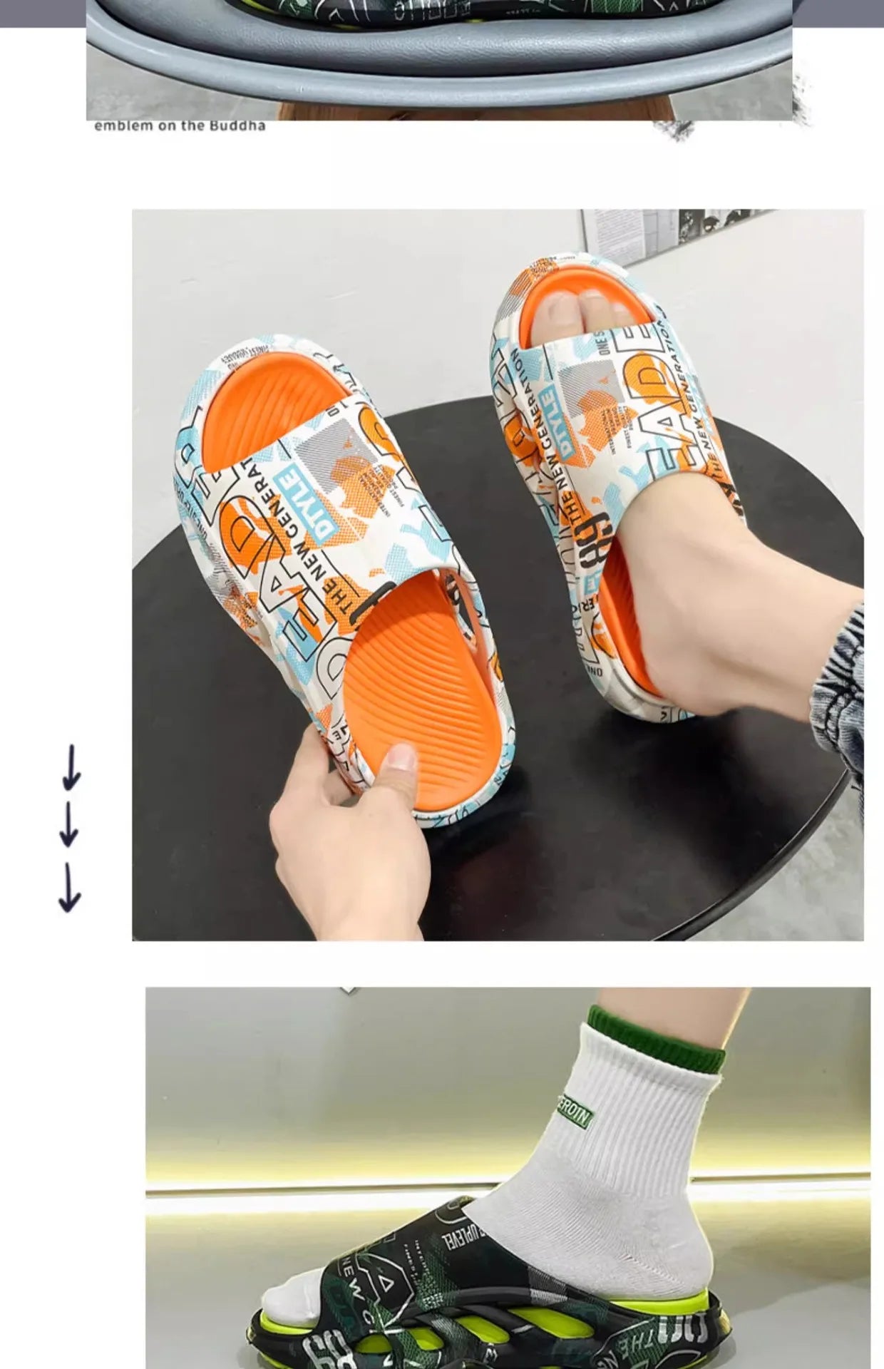 2024 Summer Slippers Men Soft Bottom Indoor Home Platform Sandals Fashion Beach Shoes Couple Outdoor Non-Slip Bathroom Slides