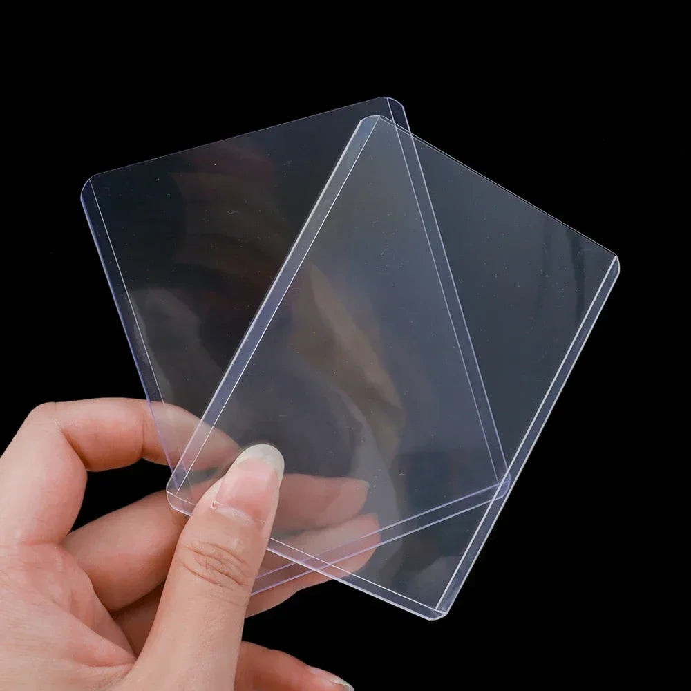 1/25/50Pcs Transparent Korean Kpop Card Sleeve with Protective Film Clear Card Holder Idol Photo Game Card Toploaders Cover 35PT