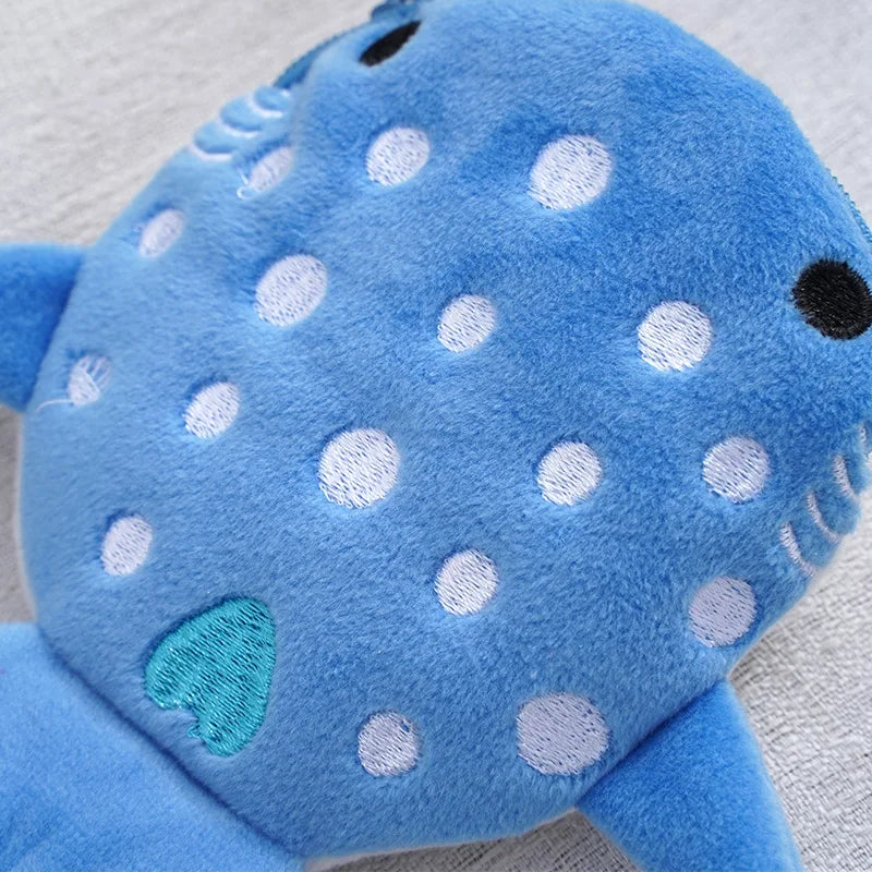 13x12cm Cute Whale Shark Coin Purse Kawaii Wallet Portable Plush Coin Bag Key Earphone Coin Organizer Pouch Zipper Bag kids Gift