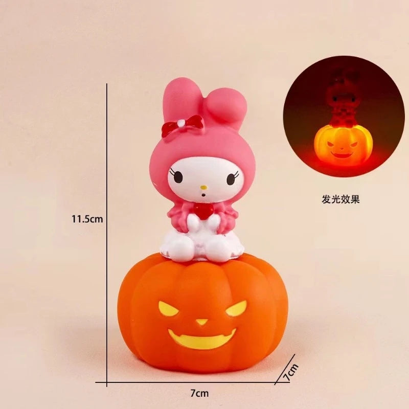 Animation Sanrios Kitty Kawaii Glowing Cloud Lamp Hello Kitty Bedside Lamp LED Night Light Cake Decoration Decoration Gift