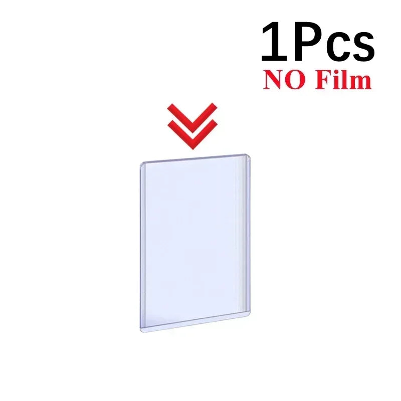 1/25/50Pcs Transparent Korean Kpop Card Sleeve with Protective Film Clear Card Holder Idol Photo Game Card Toploaders Cover 35PT